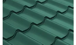 Металлочерепица GL 0.5 Classic GreenCoat Pural Matt RAL 6020 хромовая зелень купить в санкт-петербурге