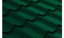 Металлочерепица GL Classic 0.5 Quarzit RAL 6005 зеленый мох купить в санкт-петербурге