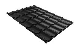 Металлочерепица GL Classic 0.5 Quarzit Lite RAL 9005 черный купить в санкт-петербурге