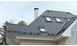 Металлочерепица Grand Line Modern 0,45 Полиэстер RAL 3009 оксидно-красный купить в санкт-петербурге