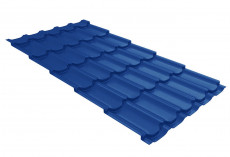 Металлочерепица Grand Line Kvinta Plus 3D 0,45 Полиэстер RAL 5002 ультрамариново-синий GrandLineM53-50023d