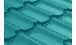 Металлочерепица Grand Line Kvinta Plus 3D 0,45 Полиэстер RAL 5021 водная синь купить в санкт-петербурге