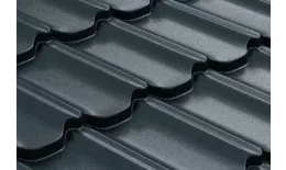 Металлочерепица GL Kvinta Plus 3D 0,5 Satin Matt RAL 7024 мокрый асфальт купить в санкт-петербурге