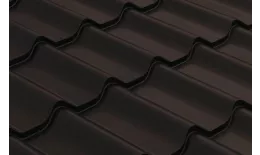Металлочерепица Grand Line Classic 0.5 Satin RR 32 темно-коричневый купить в санкт-петербурге
