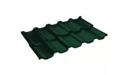 Металлочерепица GL Квинта Уно (Kvinta Uno) 0,5 Velur RAL 6005 зеленый мох купить в санкт-петербурге