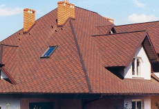 Гибкая черепица Tegola Nobile Tile Вест темно-красный купить в санкт-петербурге