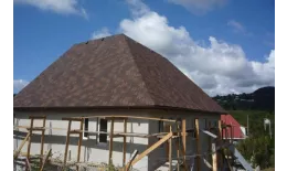 Гибкая черепица Tegola Nordland Лемех красный европа купить в санкт-петербурге