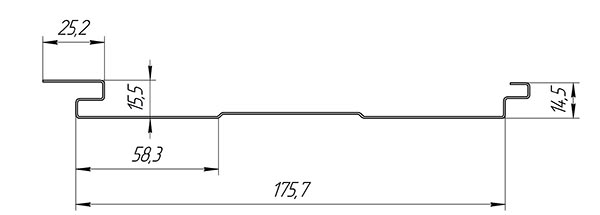 Vertikal_Prof - Металлический сайдинг Grand Line Вертикаль Prof Quarzit Lite 0,5 мм RAL 6005