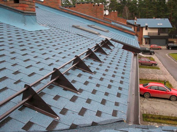 Снегозадержатели для мягкой кровли