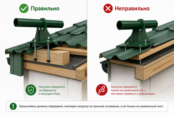 Снегозадержатель: инструкция по монтажу в Торговом Доме Кровельный в Торговом Доме Кровельный ошибки при креплении снегозадержателей