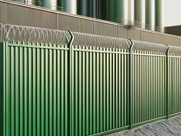 Профнастил зеленый, забор - Забор из профнастила в Ленобласти